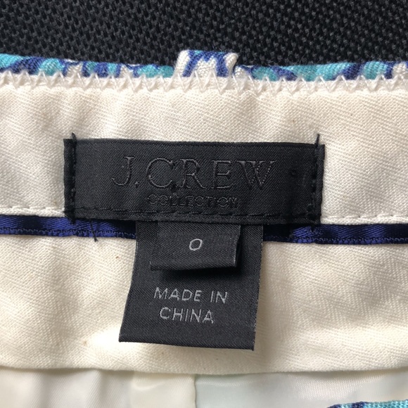 J Crew Collection Multicolored Floral Pattern Crop Pant - Picture 8 of 13